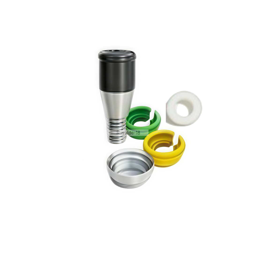 PEEK Cap Retention Insert Caps Novaloc Type Abutment ITI Titanium Housing RC/NC