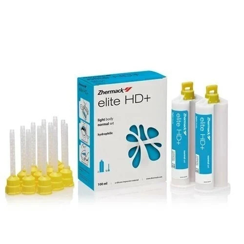 Zhermack Elite Hd+ Light Body Normal Set Cartridge 50ml Base + 50ml Catalyst fs