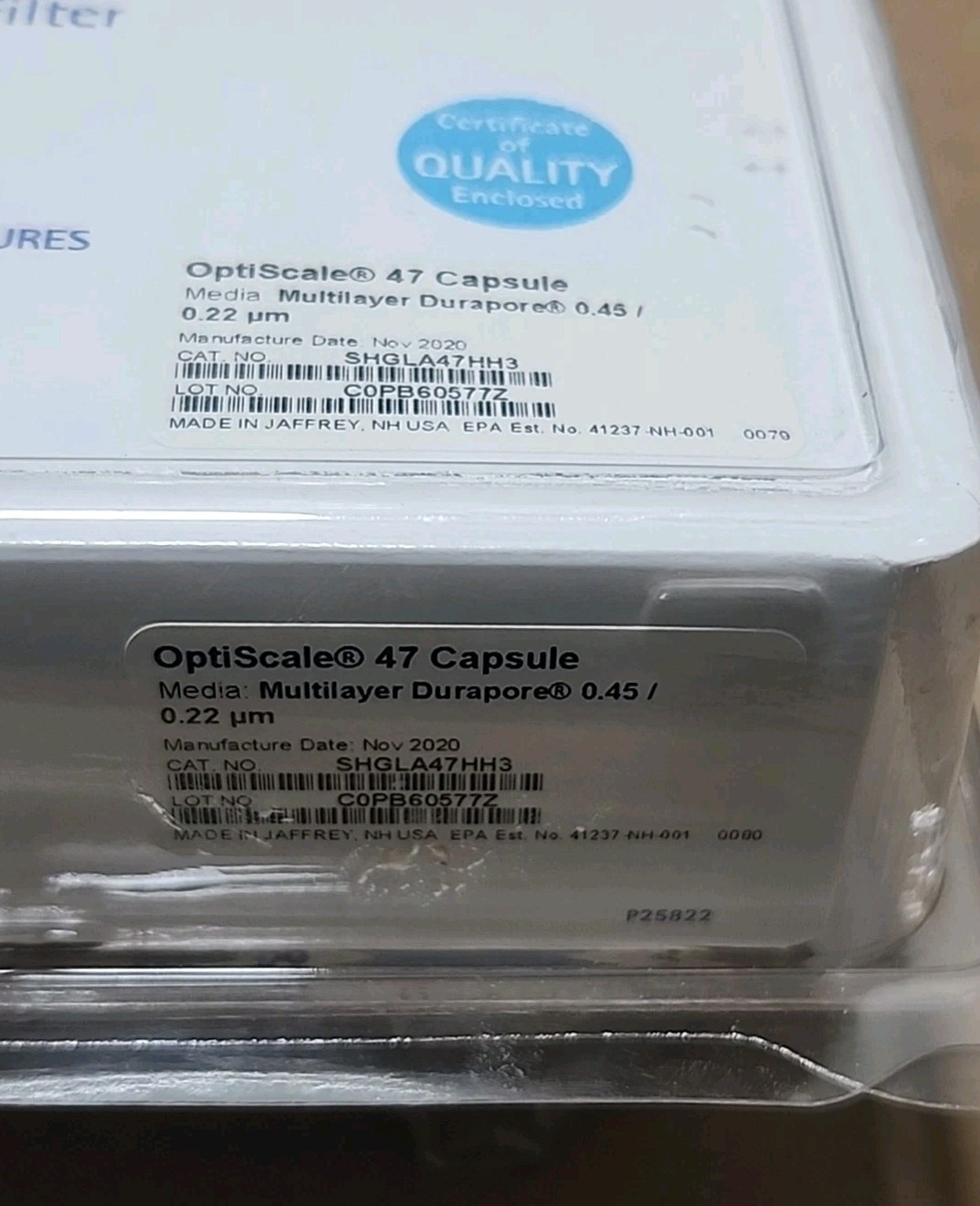 *NEW* [3/PK] Millipore SHGLA47HH3 OptiScale 47 Capsule 0.45/0.22um + Warranty!