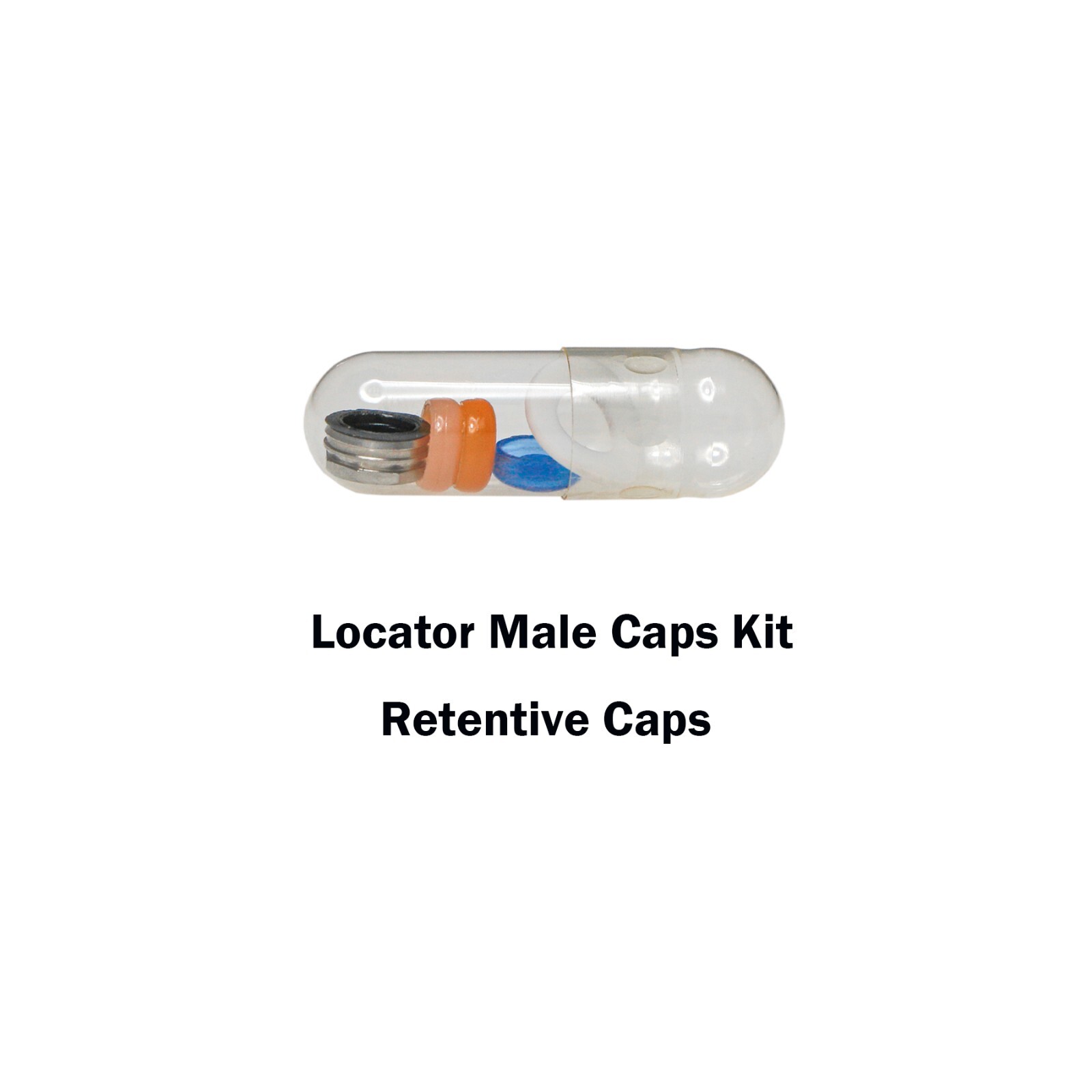 US Dental Overdenture Locator Abutment Retention Cap Male caps Inserts 5Pcs/set