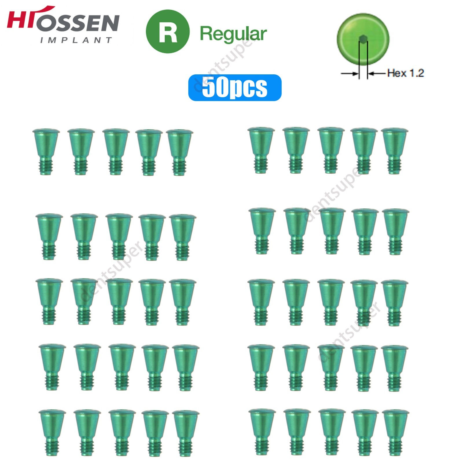 US Mini & Regular Cover Screw Healing Closure Cap Fits Hiossen ET Osstem TS Hex