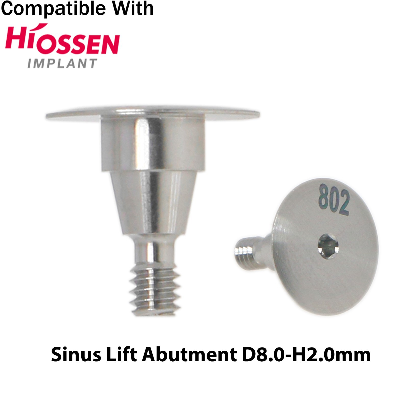 Dental Sinus Lift Temporary Abutment Fits Hiossen Osstem Dia Ø6.0/7.0/8.0/9.0mm