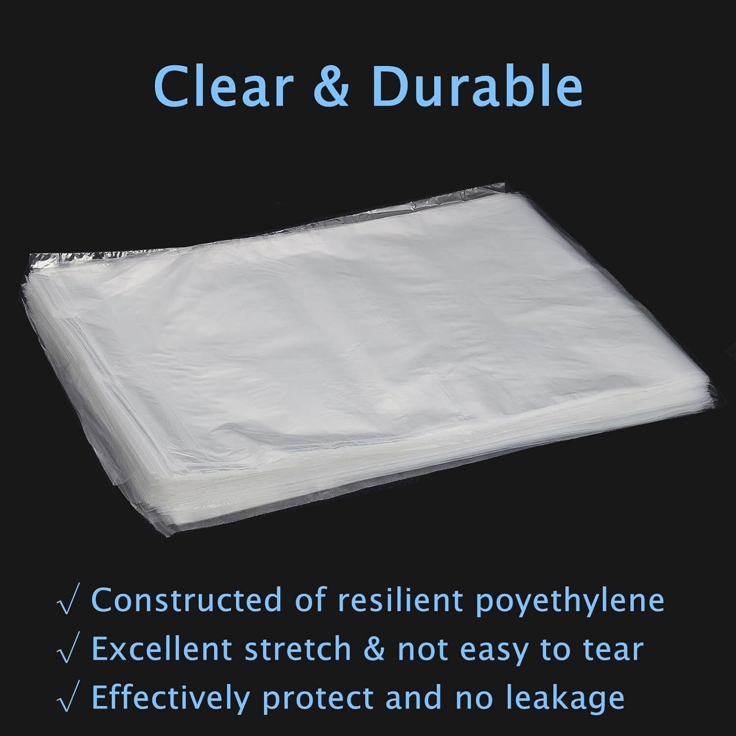 1500Pcs/ 3Boxes JMU Dental Tray Cover Sleeve Durable Plastic 11-5/8″X16″ Size E