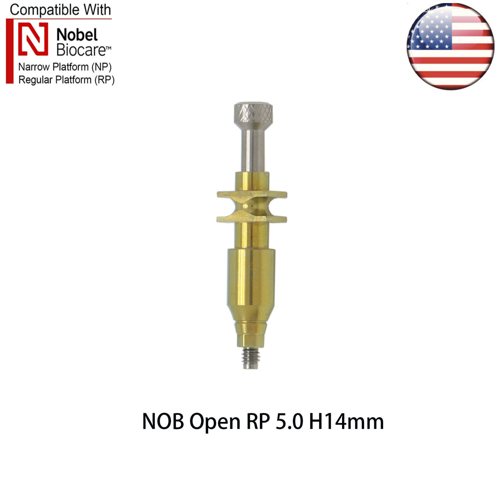 US Dental fit Nobel Active BIOCARE NP/RP Impression Transfer Coping Open Tray