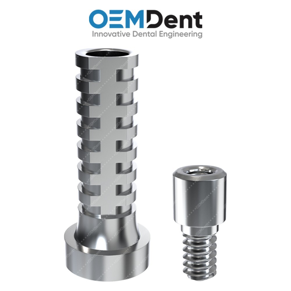 Dental Angulated Multi Unit 1.6 Titanium Sleeve Set 17° DSI® Compatible Int Hex