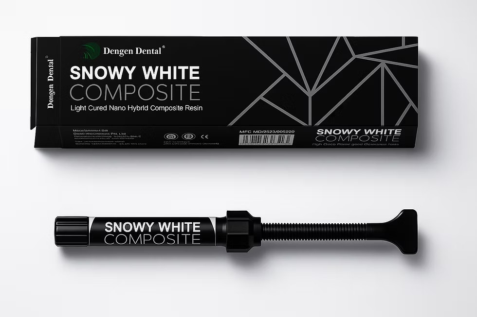 Dental SNOWY WHITE BLEACH SHADE Light Cured Nano Hybrid Restorative Composite 4g