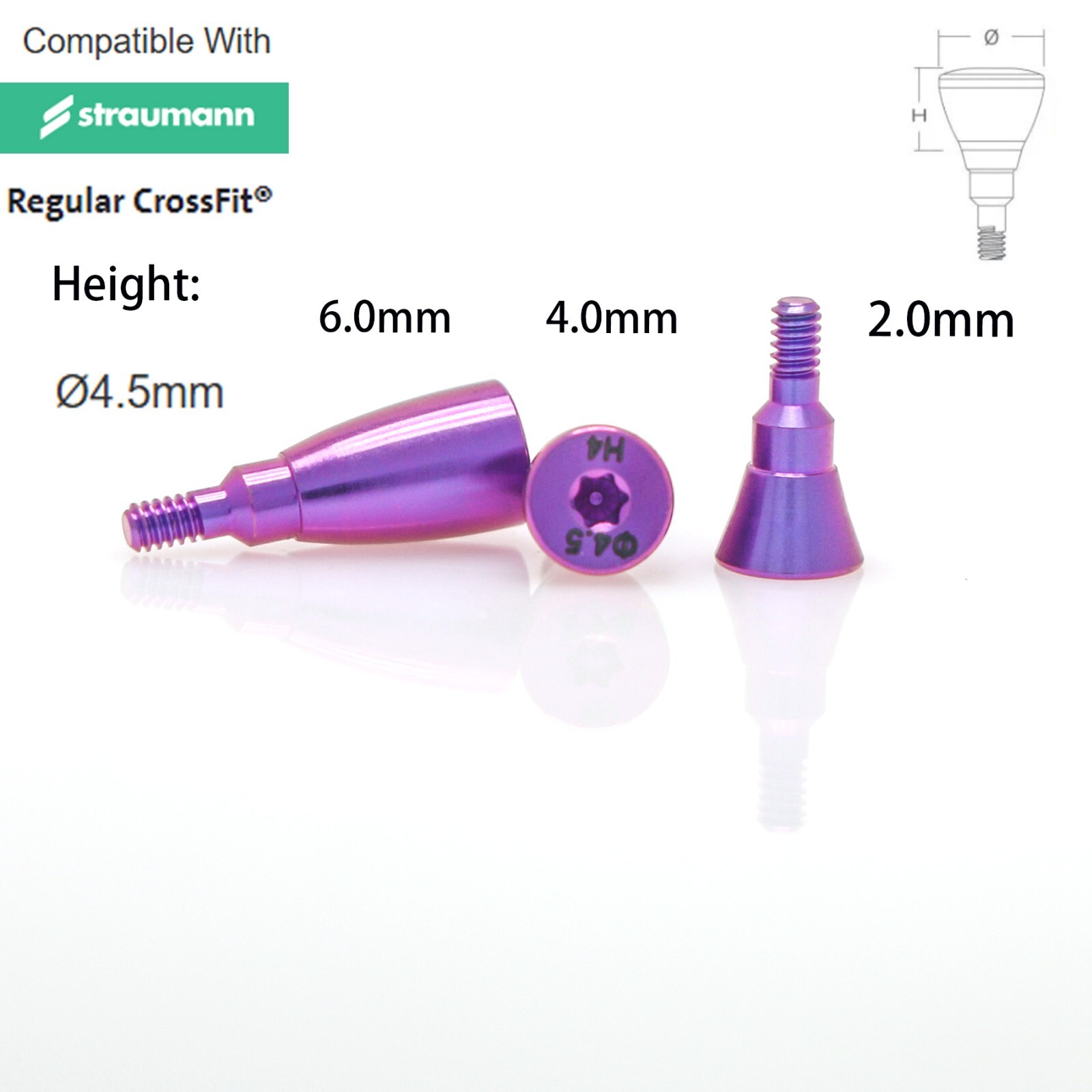 US Straumann RC Healing Abutment Healing Closure Fits ITI Bone Level Regular BLT