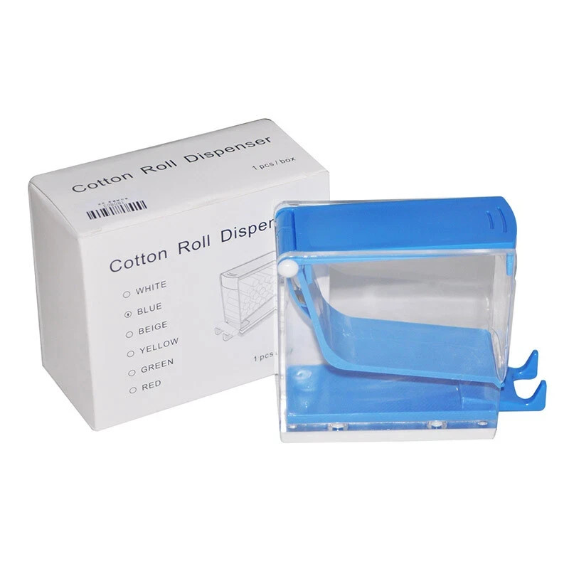 1x Orthodontic Dental Cotton Roll Storage Dispenser Holder Organizer Press Type
