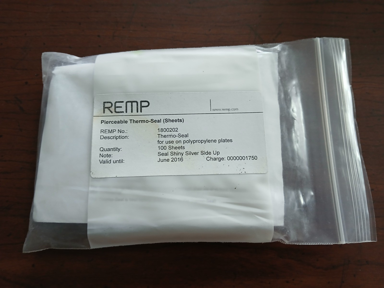 REMP PIERCEBLE THERMO SEALSHEETS (100 pack) NEW SEALED 2016