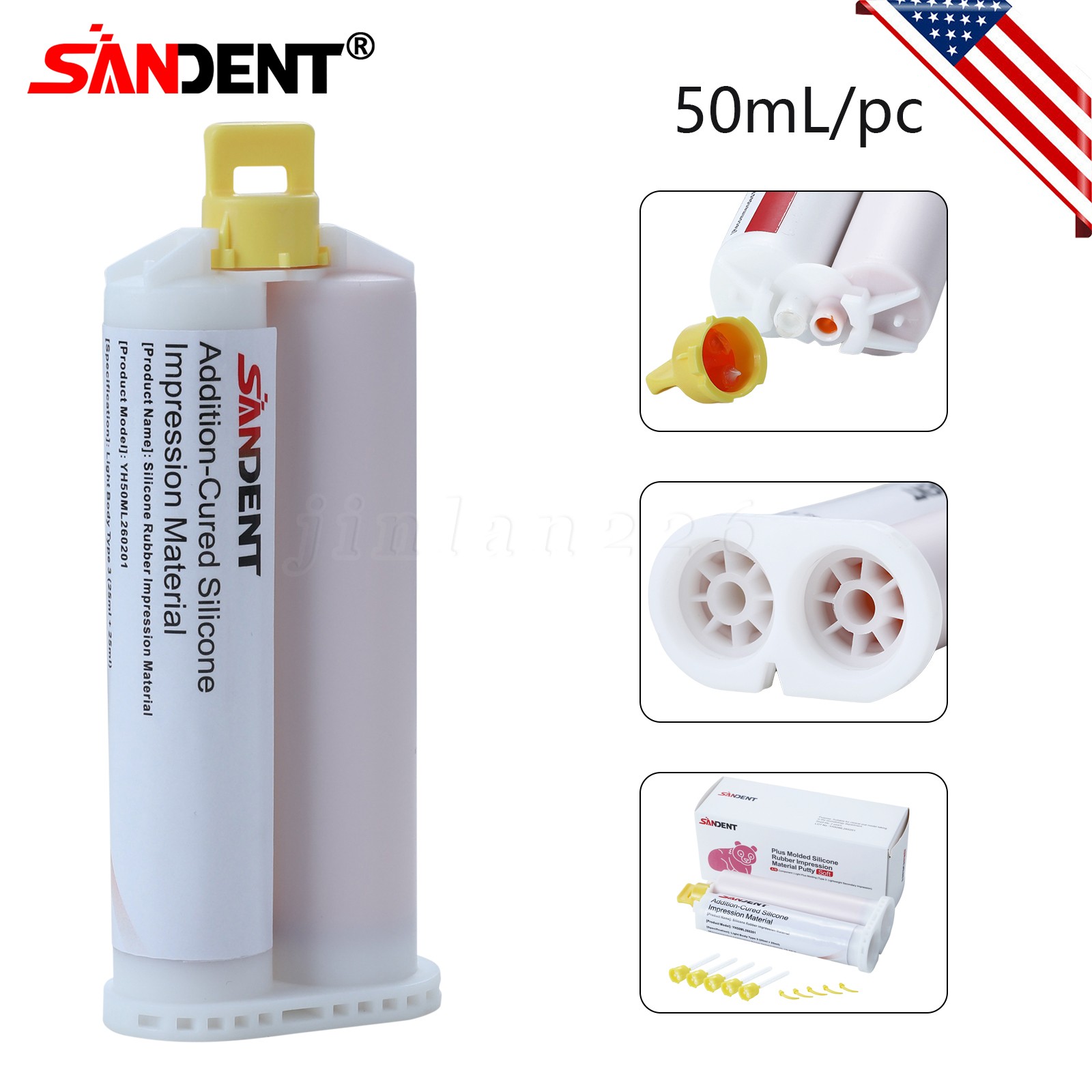 VPS IMPRESSION MATERIAL LIGHT BODY REGULAR SET 2 x 50 ML HYGEDENT USA