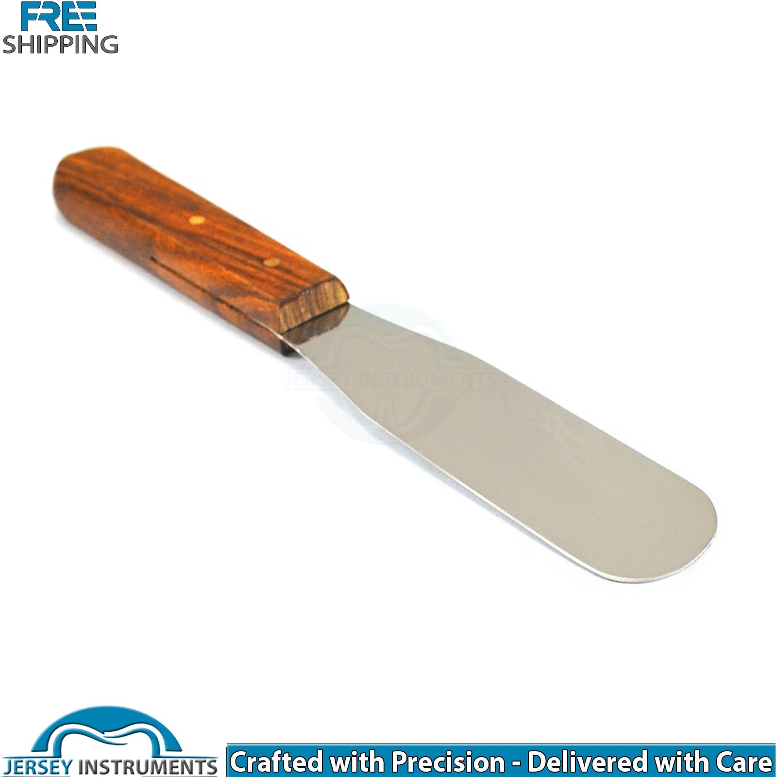 Dental Lab Mixing Spatula 21cm Wood Handle Alginate Wax Plaster Amalgam Lab New