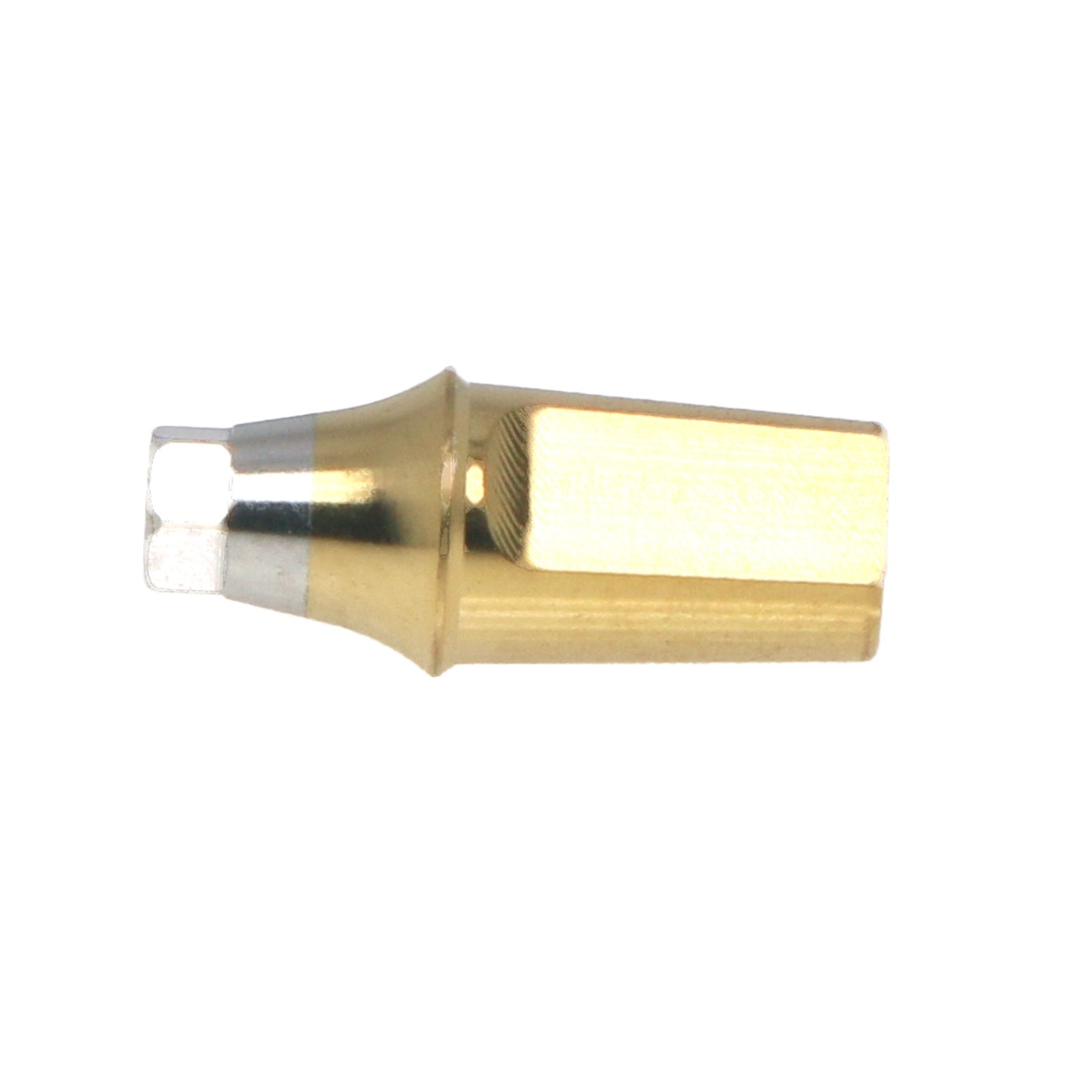 Dental Titanium Straight Abutment Fit Osstem Hiossen ET Regular Cement Retained
