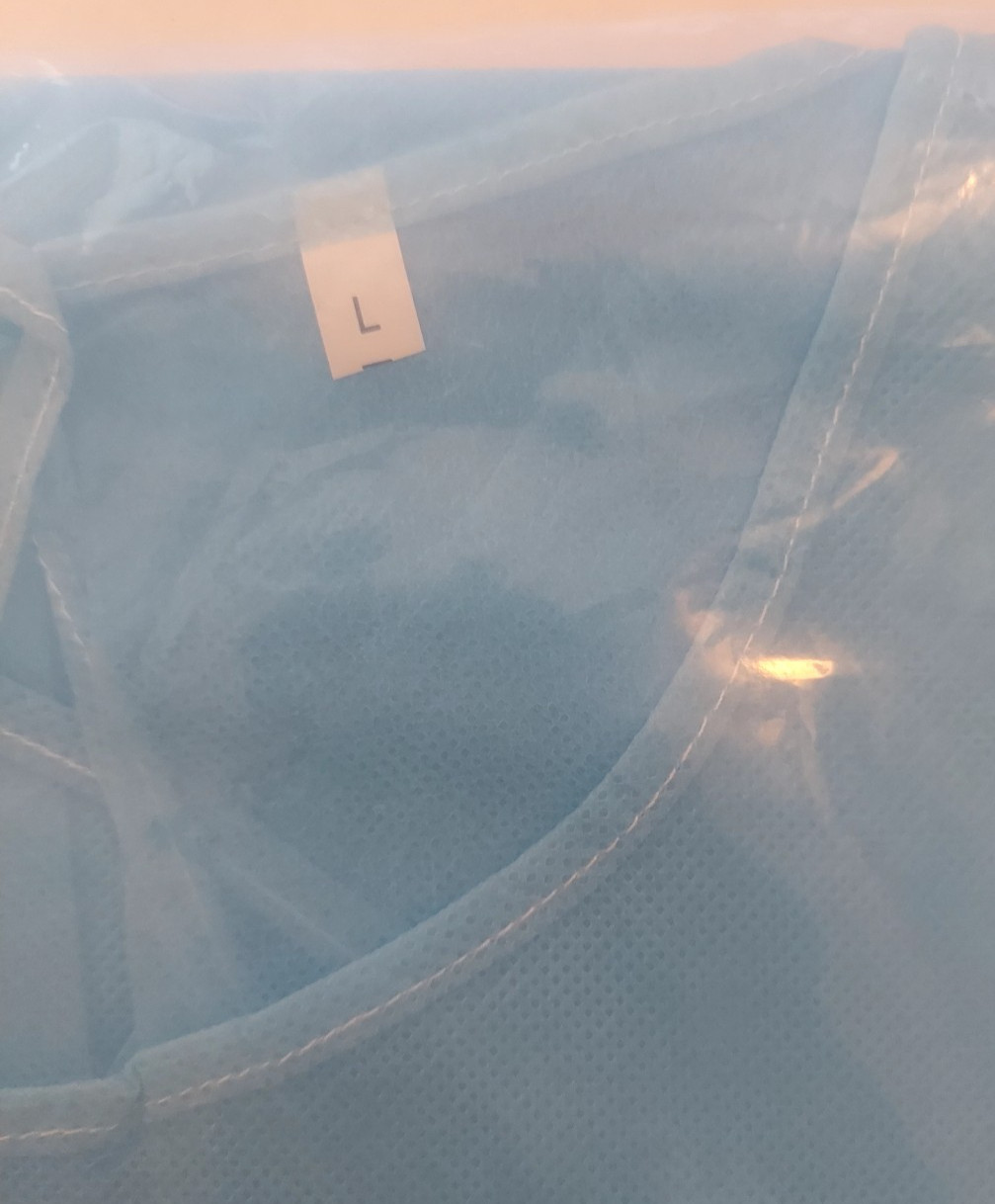 Non-Woven Isolation Drape Water Repellent Anti Dust Blue Sz Large Lot 10 Sealed