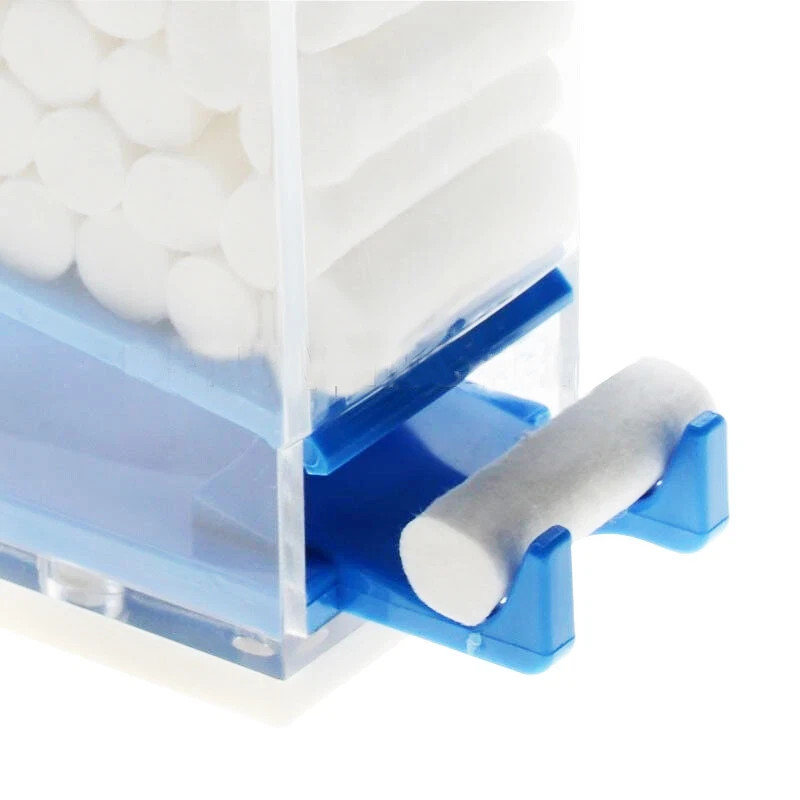 1x Orthodontic Dental Cotton Roll Storage Dispenser Holder Organizer Press Type