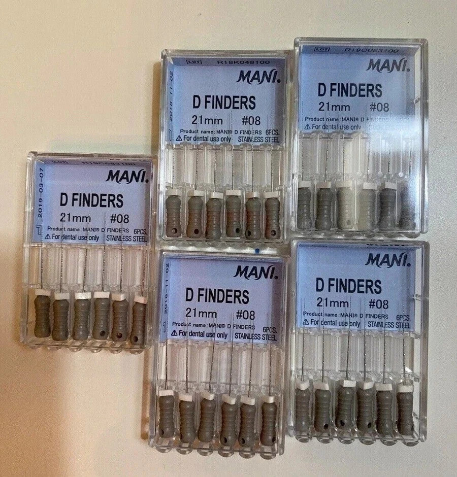 Mani D Finders Endodontic Files for Calcified Canals Dental Free Shipp