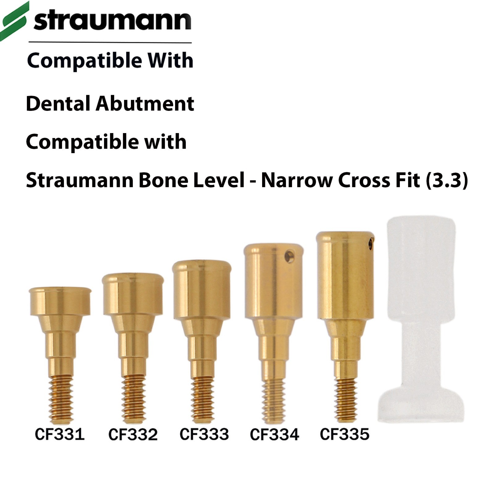 Dental Overdenture Locator Abutment 1-5.0mm GH Fits ITI Straumann NC/RC Implants