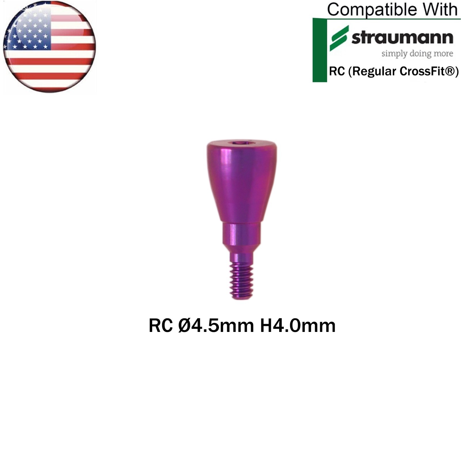 US Dental Healing Abutment Healing Closure Caps NC/RC Straumann ITI Bone Level