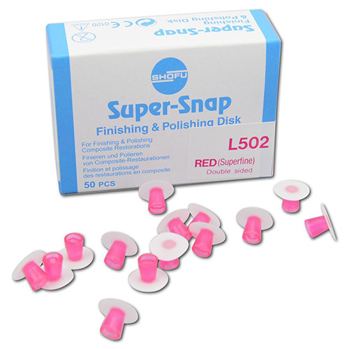 Shofu Dental L502 Super-Snap Disks Contouring SuperFine Discs Double sided 50/Bx