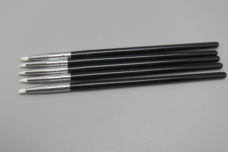 5Pcs/Pack Dental Resin Brush Pens Soft Silicone Teeth Whitening Shaping