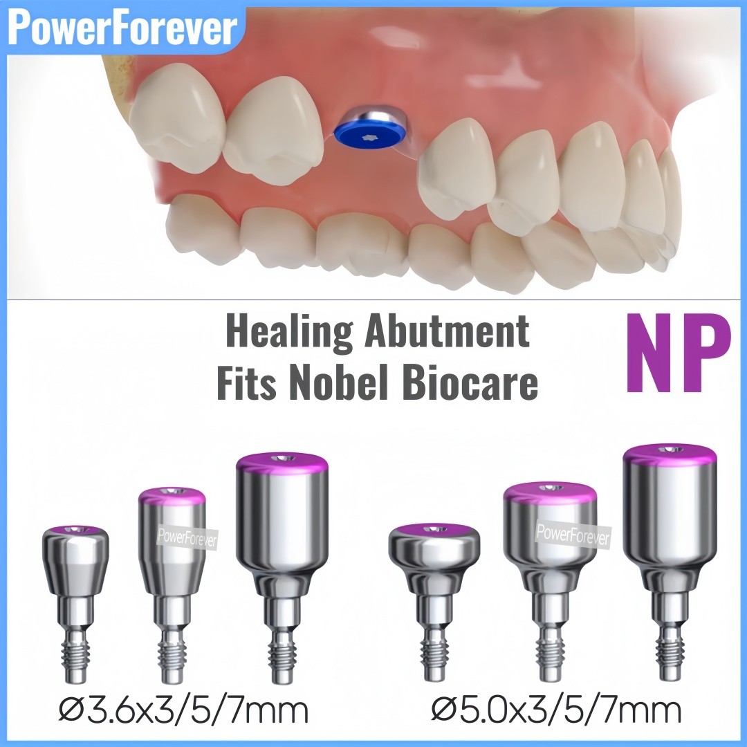 NP Dental Healing Abutment Cap Accessories Conical Connection Fits Nobel Active