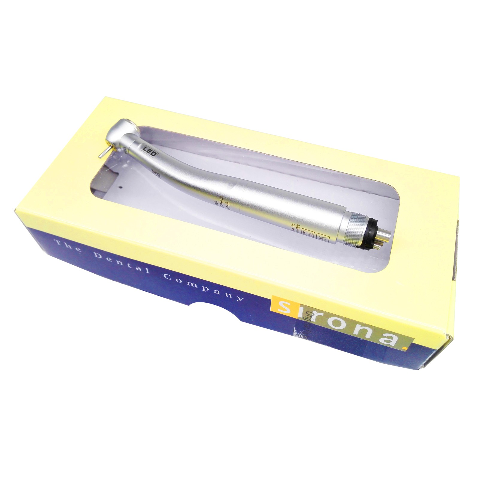 2x Sirona T3 Racer Dental High Speed Handpiece LED Fiber Optic 4Hole Push button