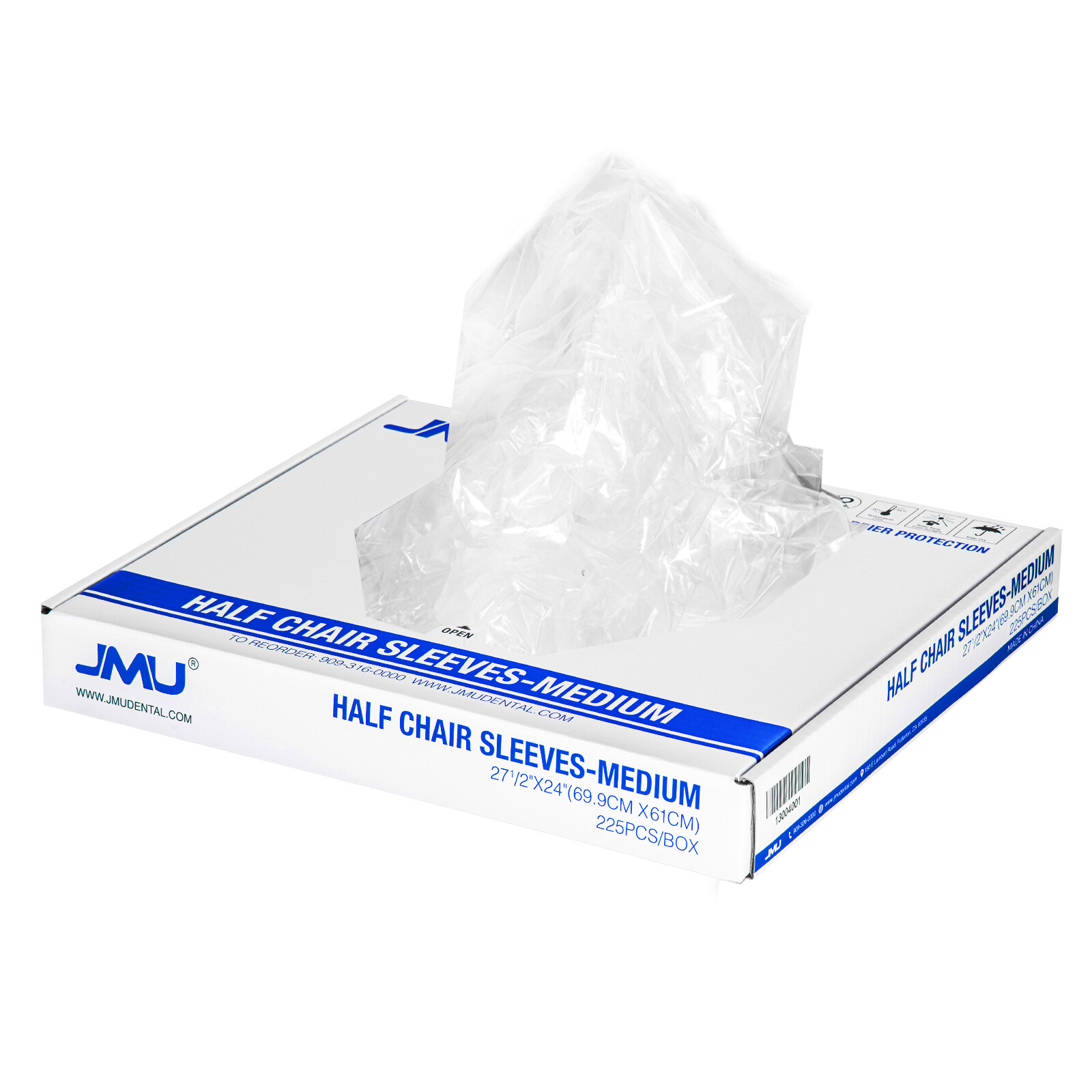 JMU Dental Premium 225 pcs Dental Half chair cover sleeve 27 1/2″ x 24″