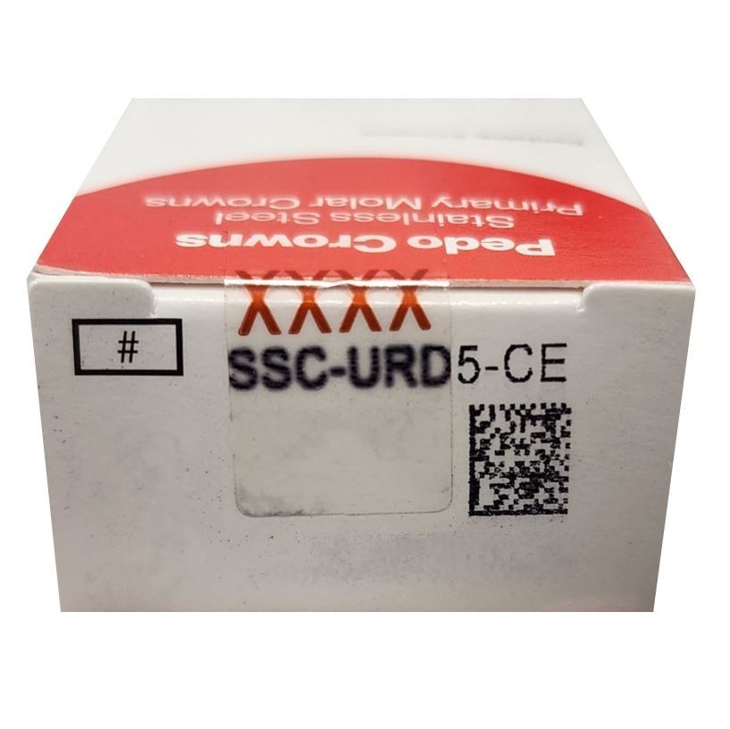 *5-Pieces* HuFriedyGroup Pedo Crowns Upper Right Primary 1st #5 Refill SSC-URD5