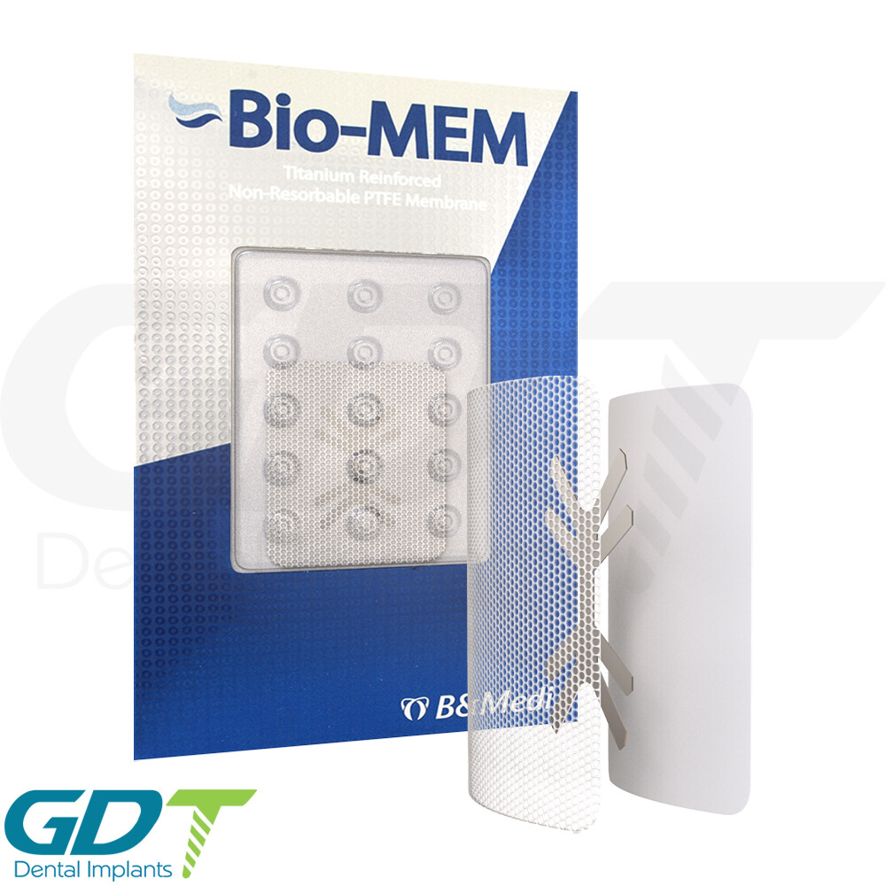 Titanium Reinforced PTFE Membrane Barrier 25mmX30mm Sterile Dental GBR Synthetic