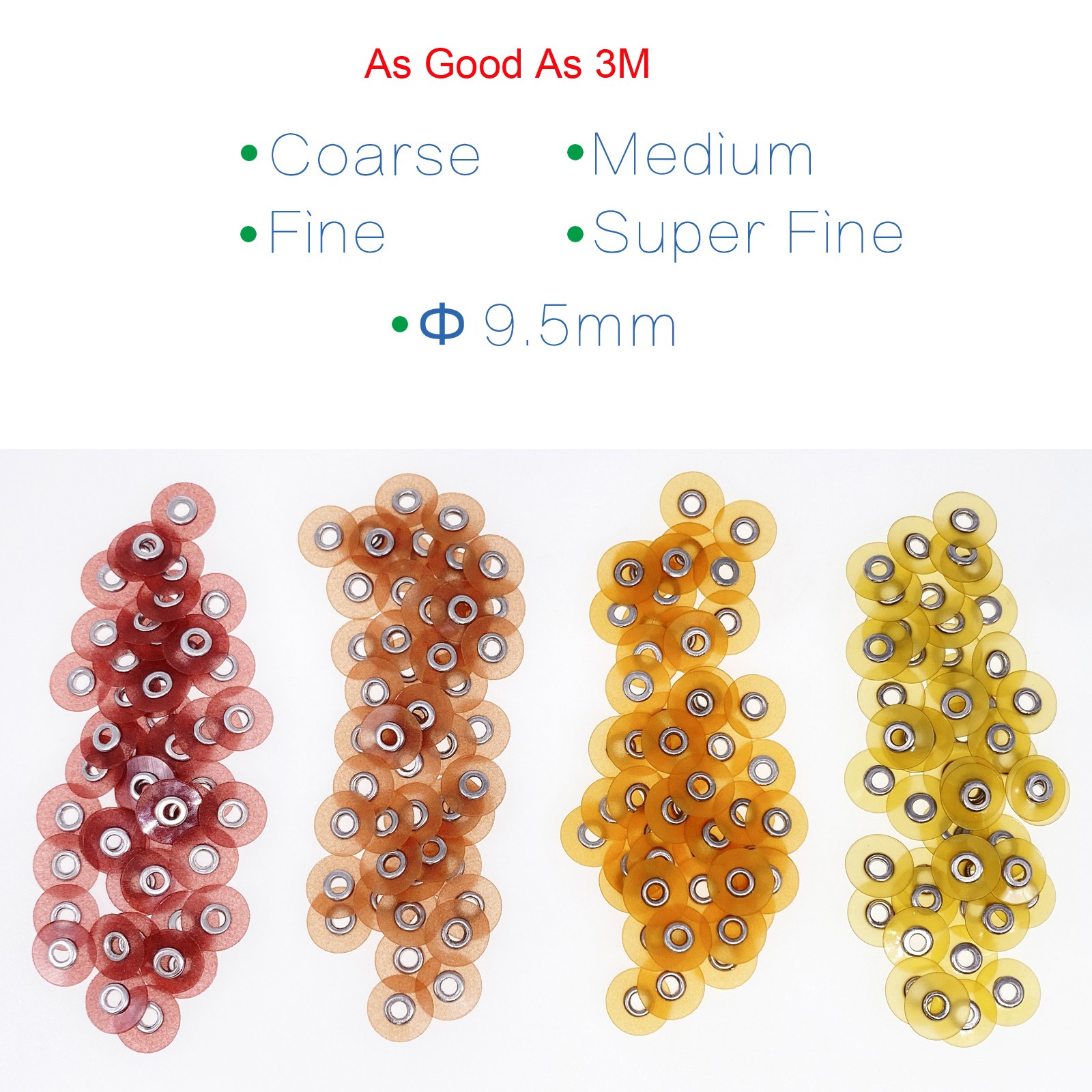 Dental Sof-Lex Soflex Contouring & Polishing All Sizes Pop-On Discs 3/8″ 9.5mm