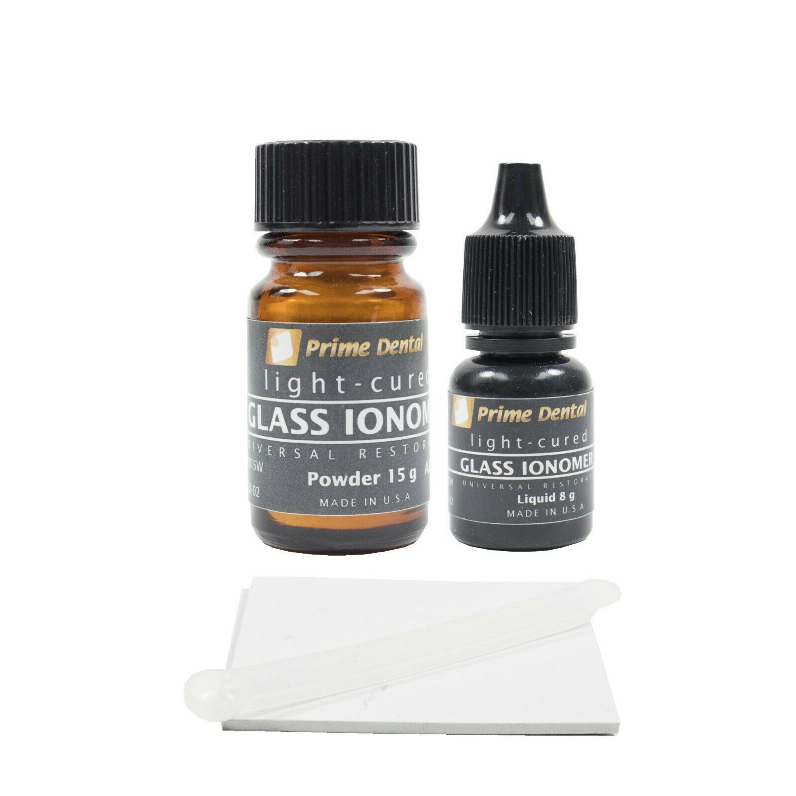 **PRIORITY SHIPPING** Prime-Dent Glass Ionomer Light Cured Cement Kit A2 USA FDA