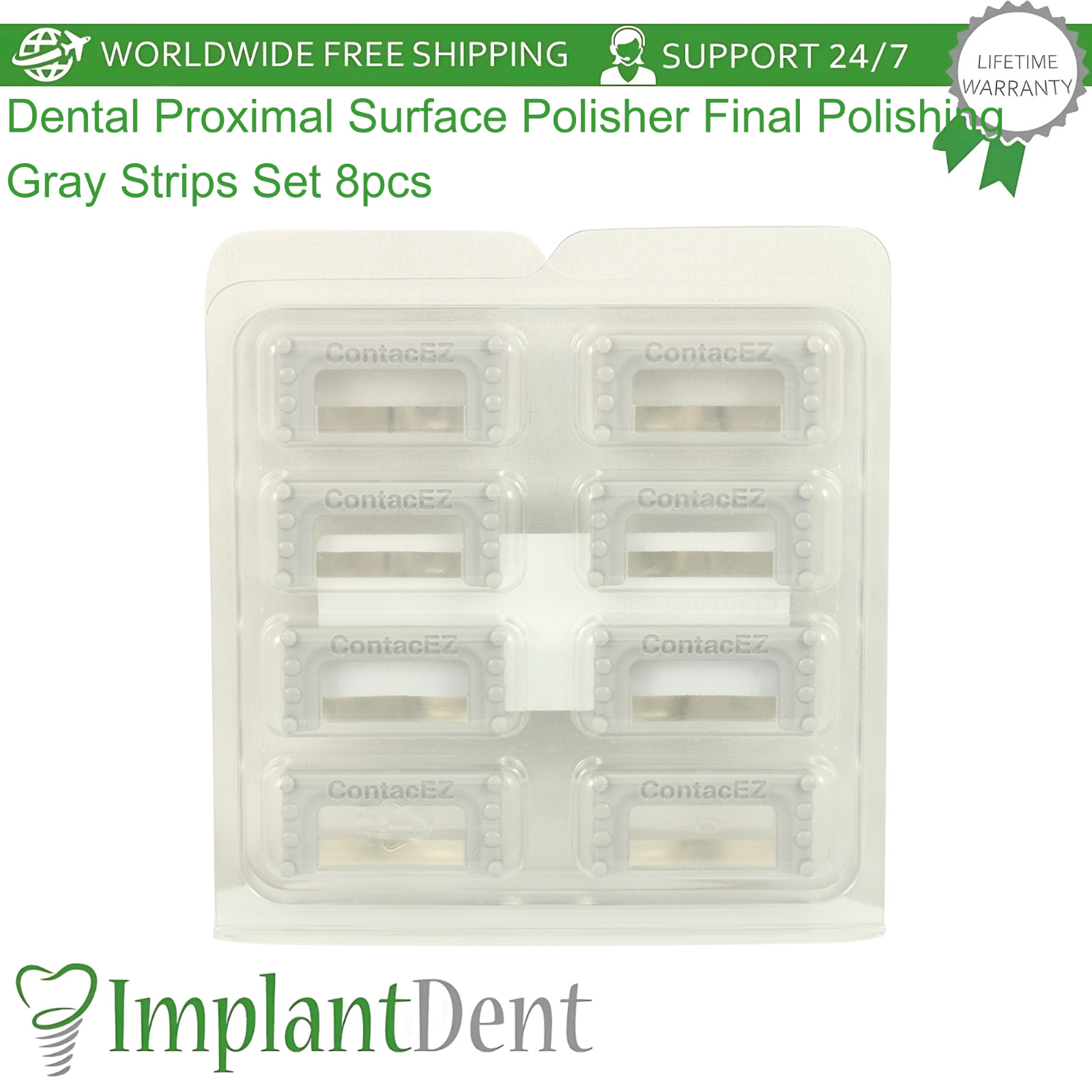 Dental ProximaI Surface Polisher Final Polishing Gray Restoration Strips Set