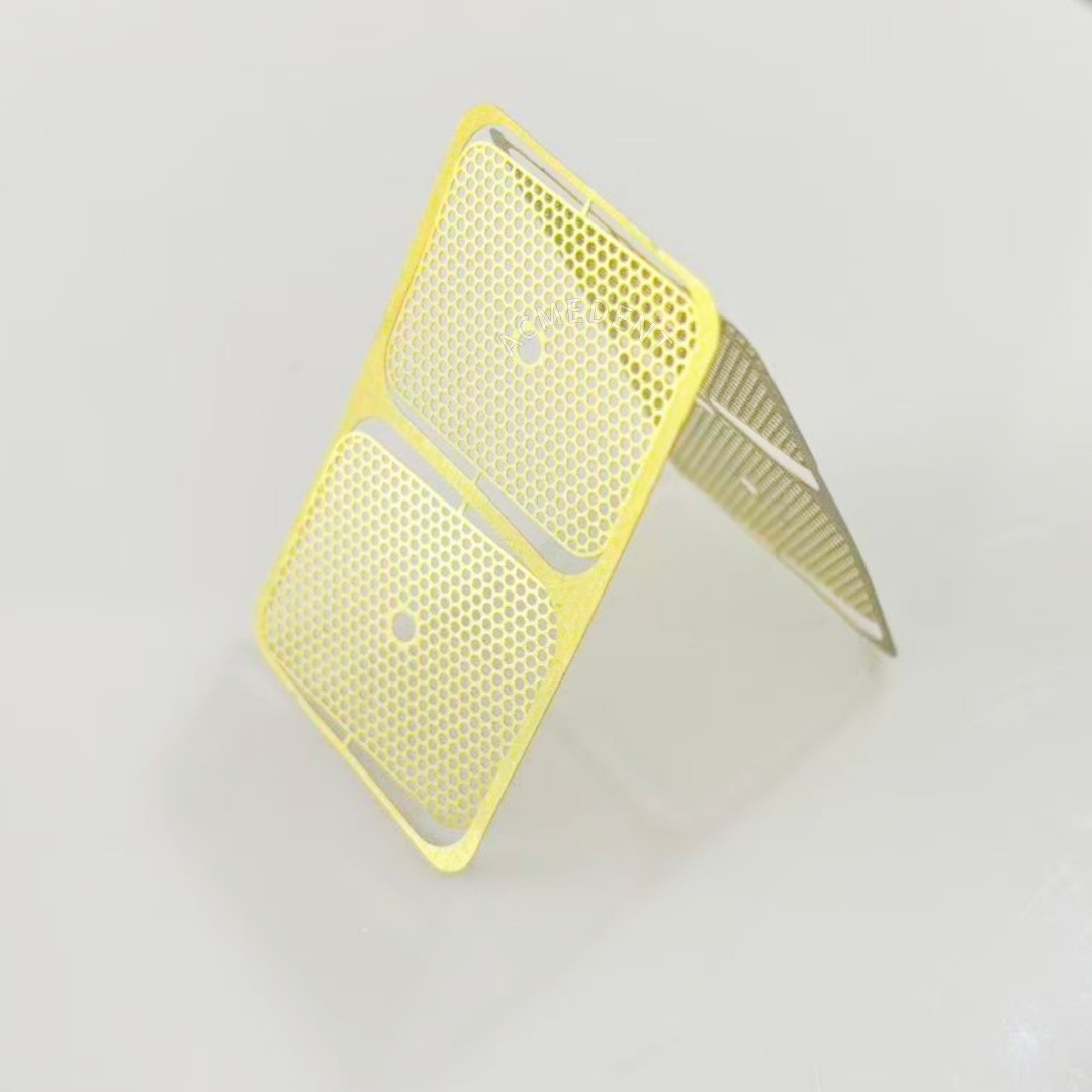 GBR Dental Titanium Mesh Membrane Guided Bone Regeneration Barrier Gold Coated