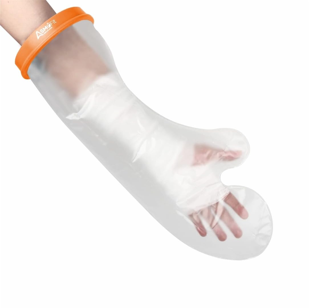 Asmofit Waterproof Arm Cast Cover – Leakproof & Reusable for Shower & Swim