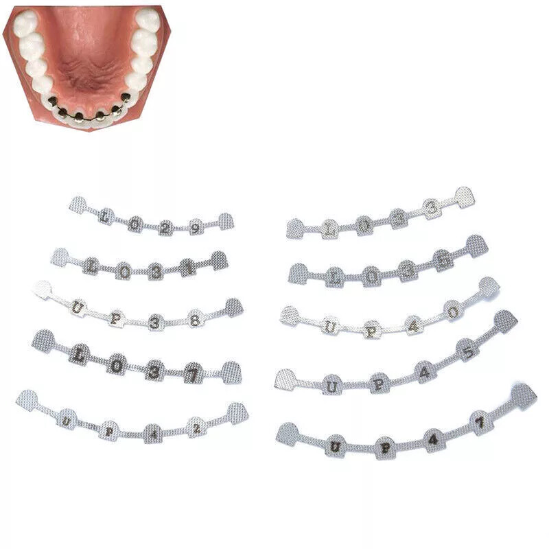 10Pcs/Pack Dental Bonding Splints Lingual Retainer upper:38#-47#,lower:29#-37#