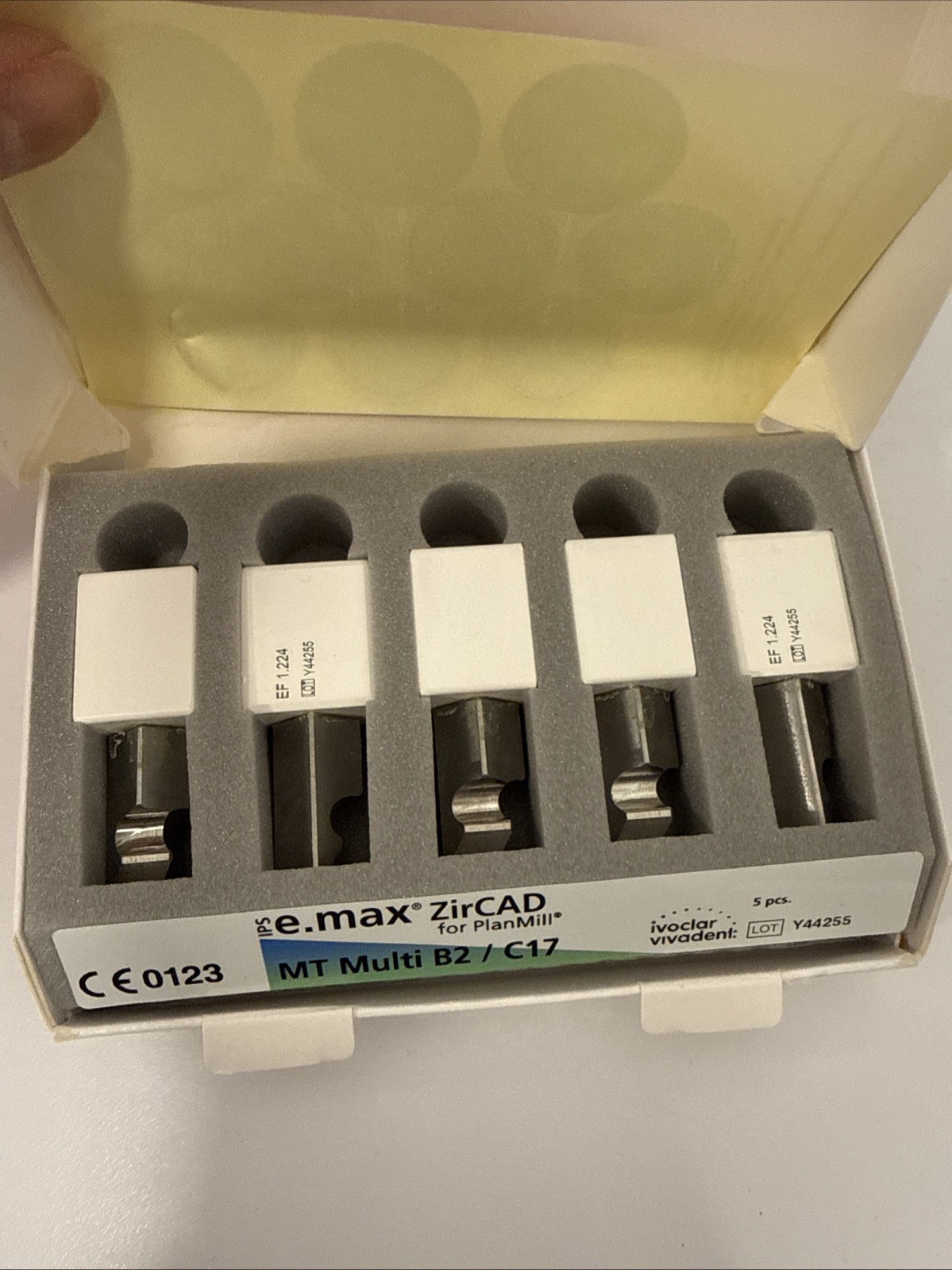 Emax Cad Planmill Cerec Blocks LT B2/C17 5pc Set