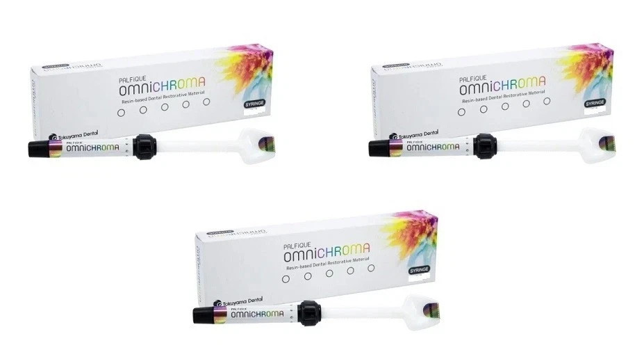 3 x OMNICHROMA ONE SHADE Resin Based Dental Restorative Material 1gm Sy r #JAPAN