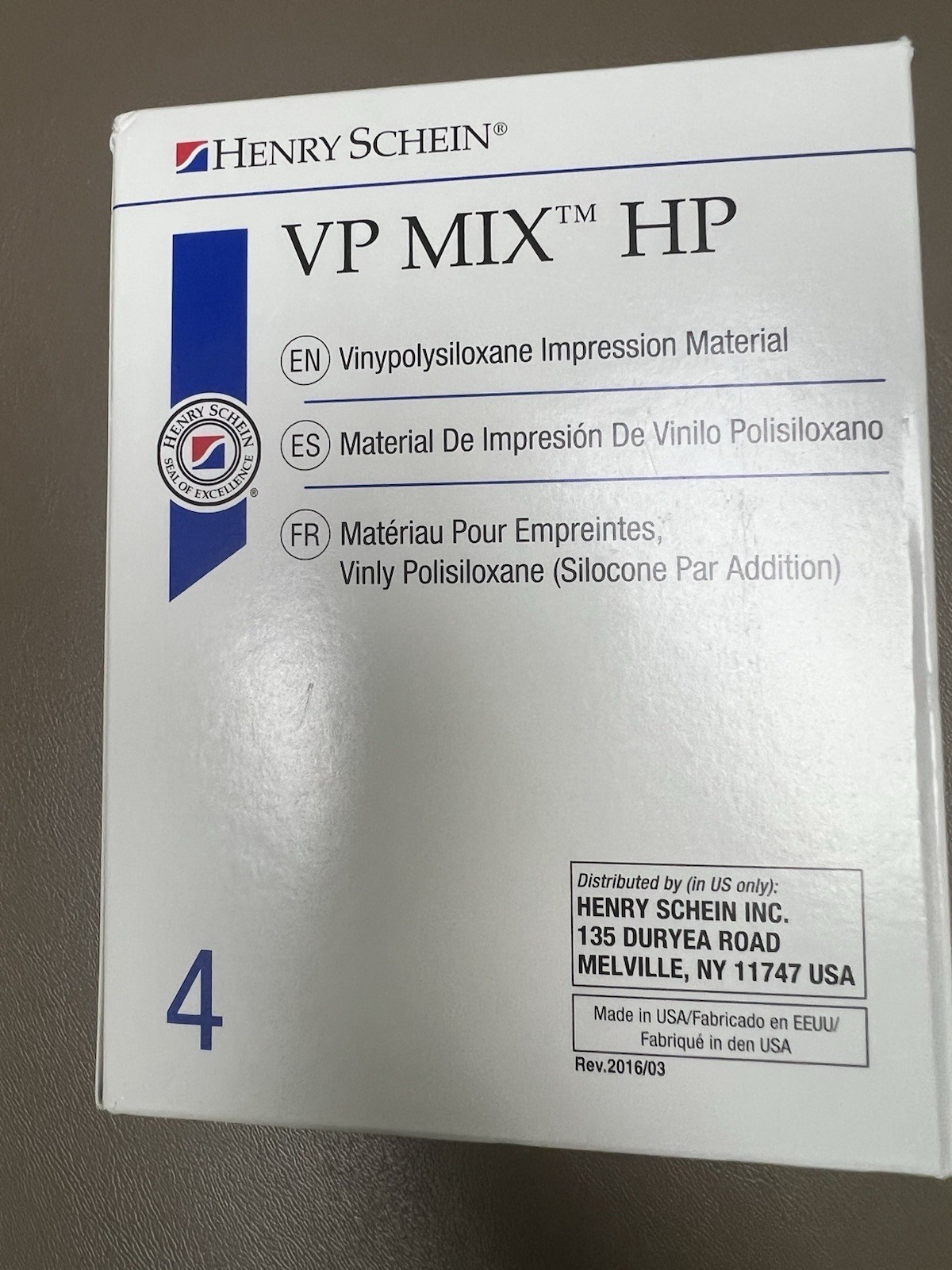 Henry Schein VP MIX HP Impression material