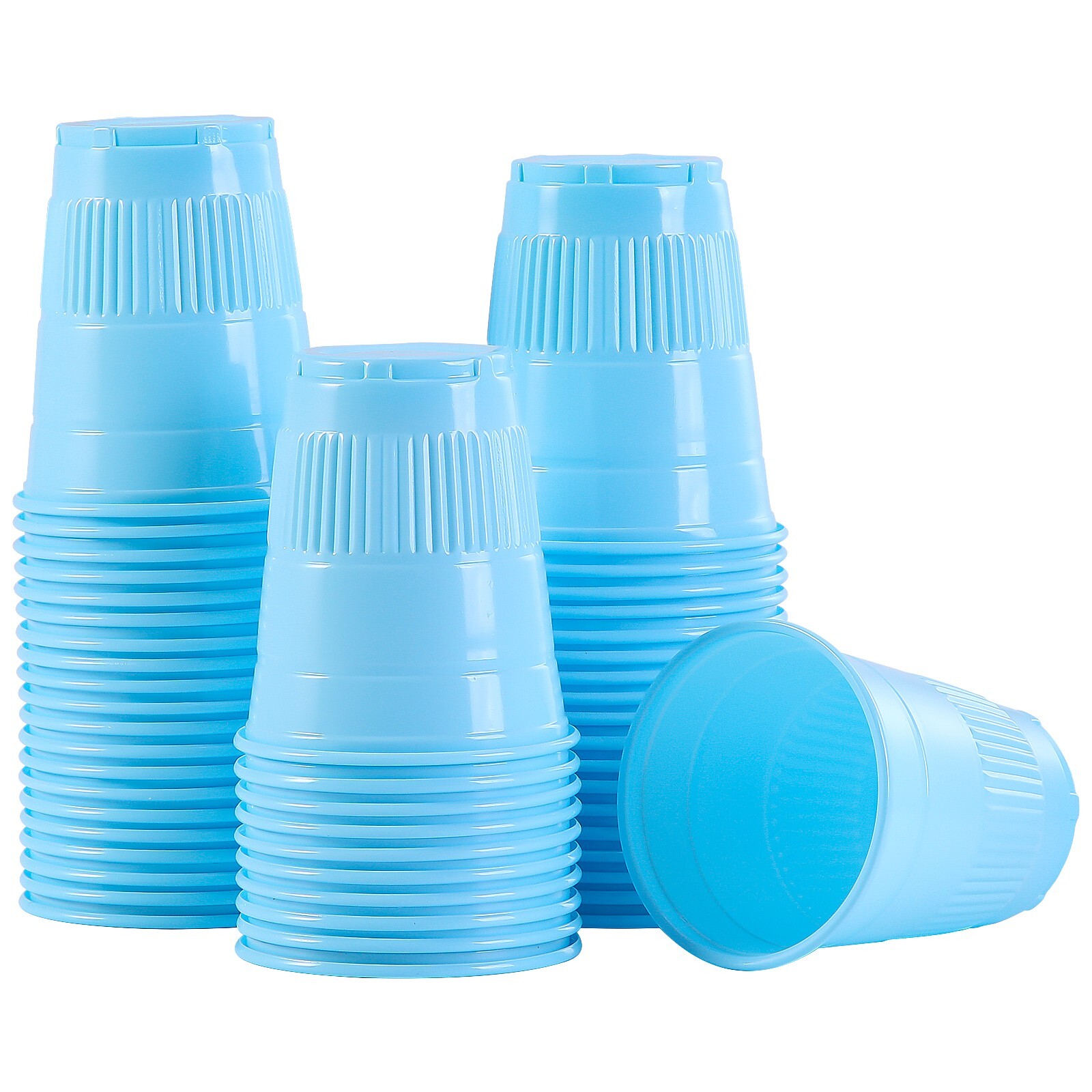 1000 JMU Dental Plastic Disposable Drinking Cups 5OZ Rinse Cup Mouth Wash Blue