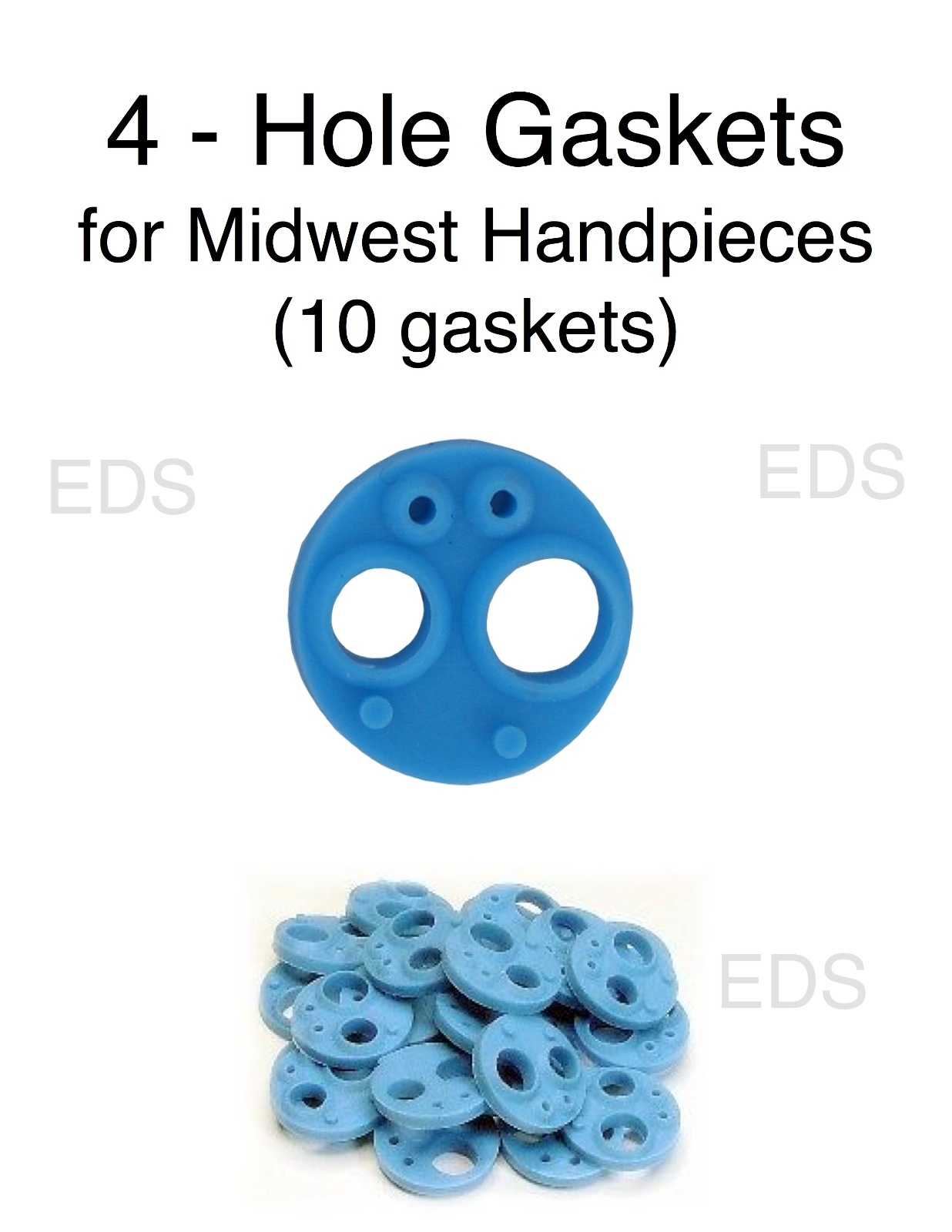 Midwest 4 Hole Handpiece Gasket – Autoclavable USA made Qty 10 gaskets