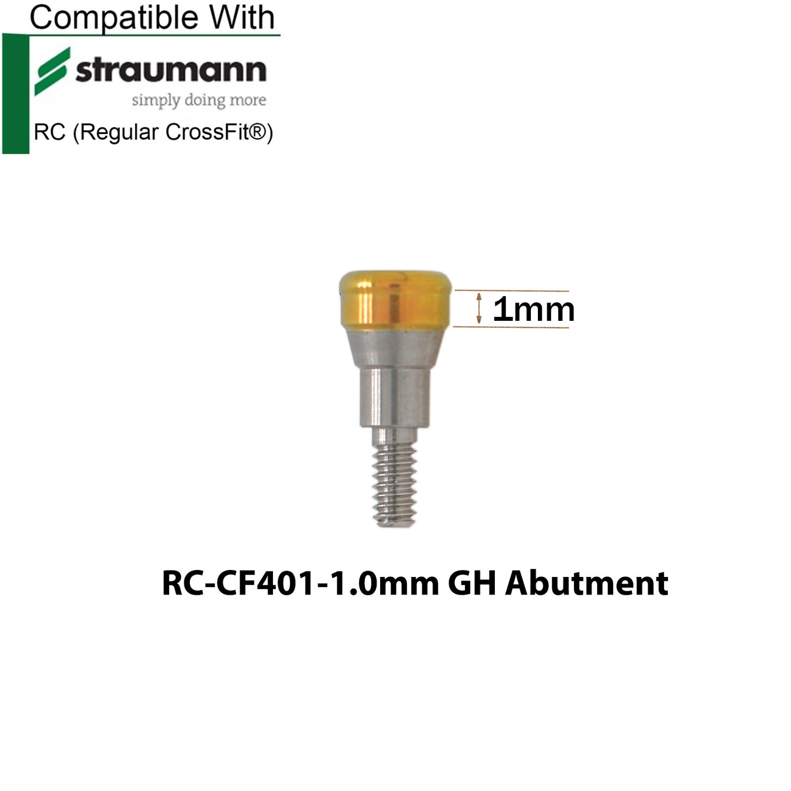 Dental Titanium Locator Abutment Compatible Zest for Straumann ITI BL RC Implant