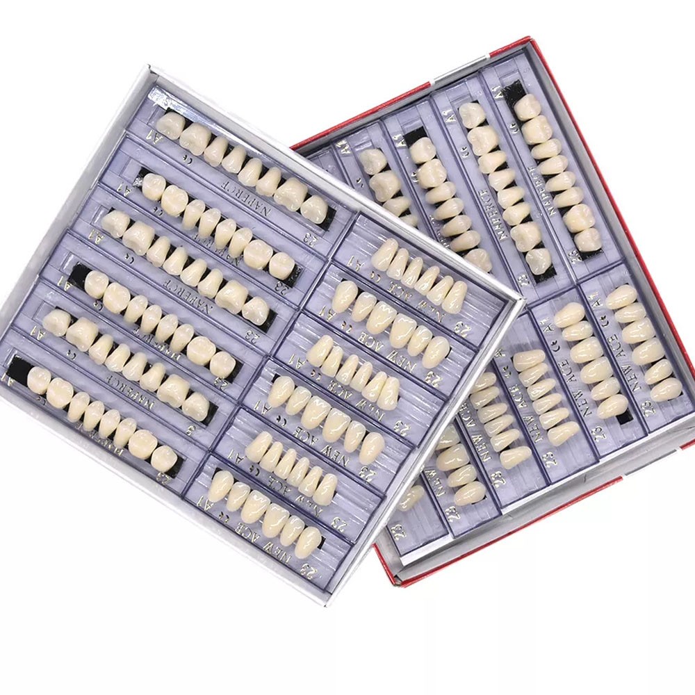 336Pc Dental Acrylic Resin False Teeth 23# Shade A1 Denture Full Upper Lower NEW