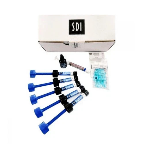 Dental SDI LUNA Nano Hybrid & Micro Filler Kit 5 Composite+Stae Bond+Etch 2ml