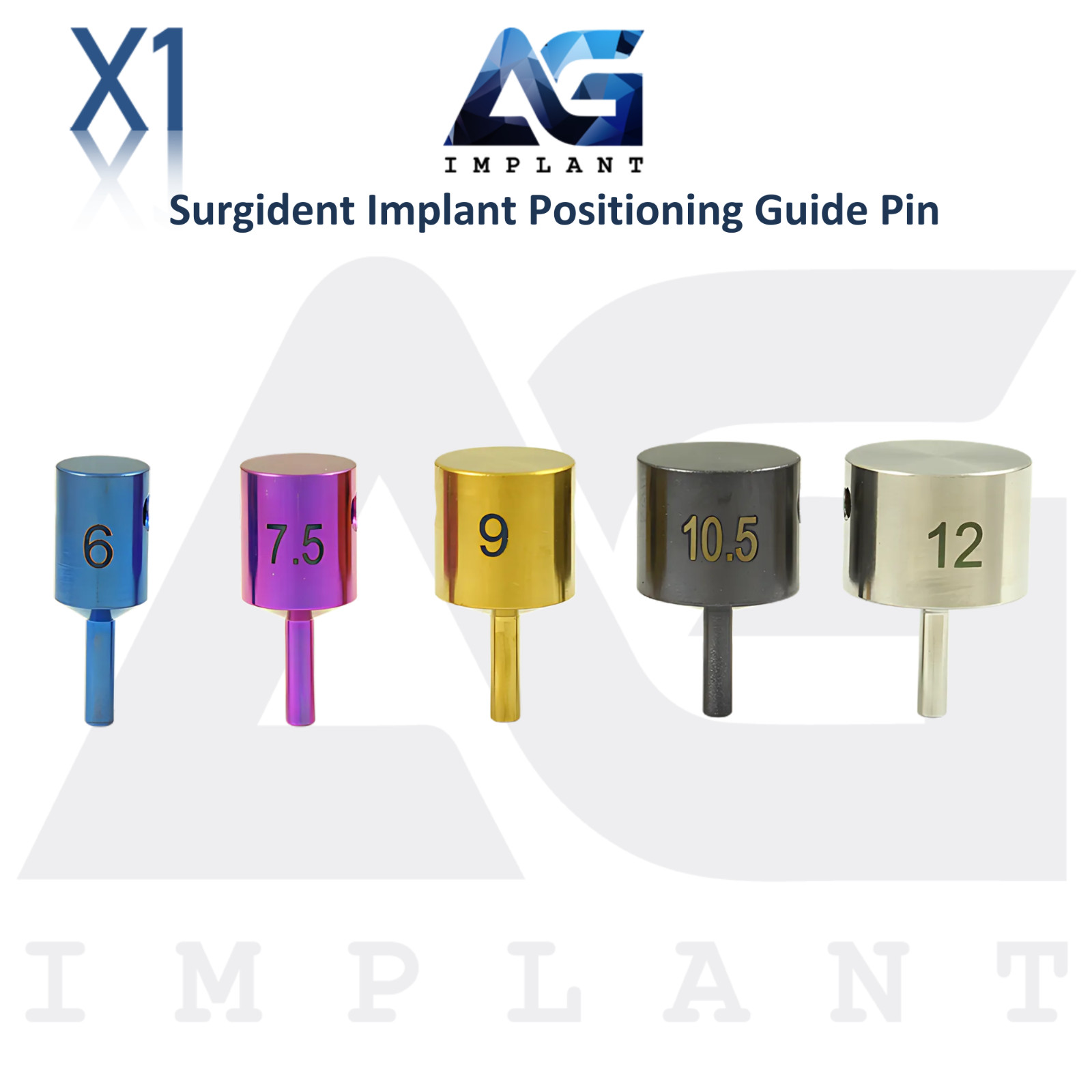 Dental Fixture Positioning Guide Pin Titanium 17mm Length Accurate Marking Tool