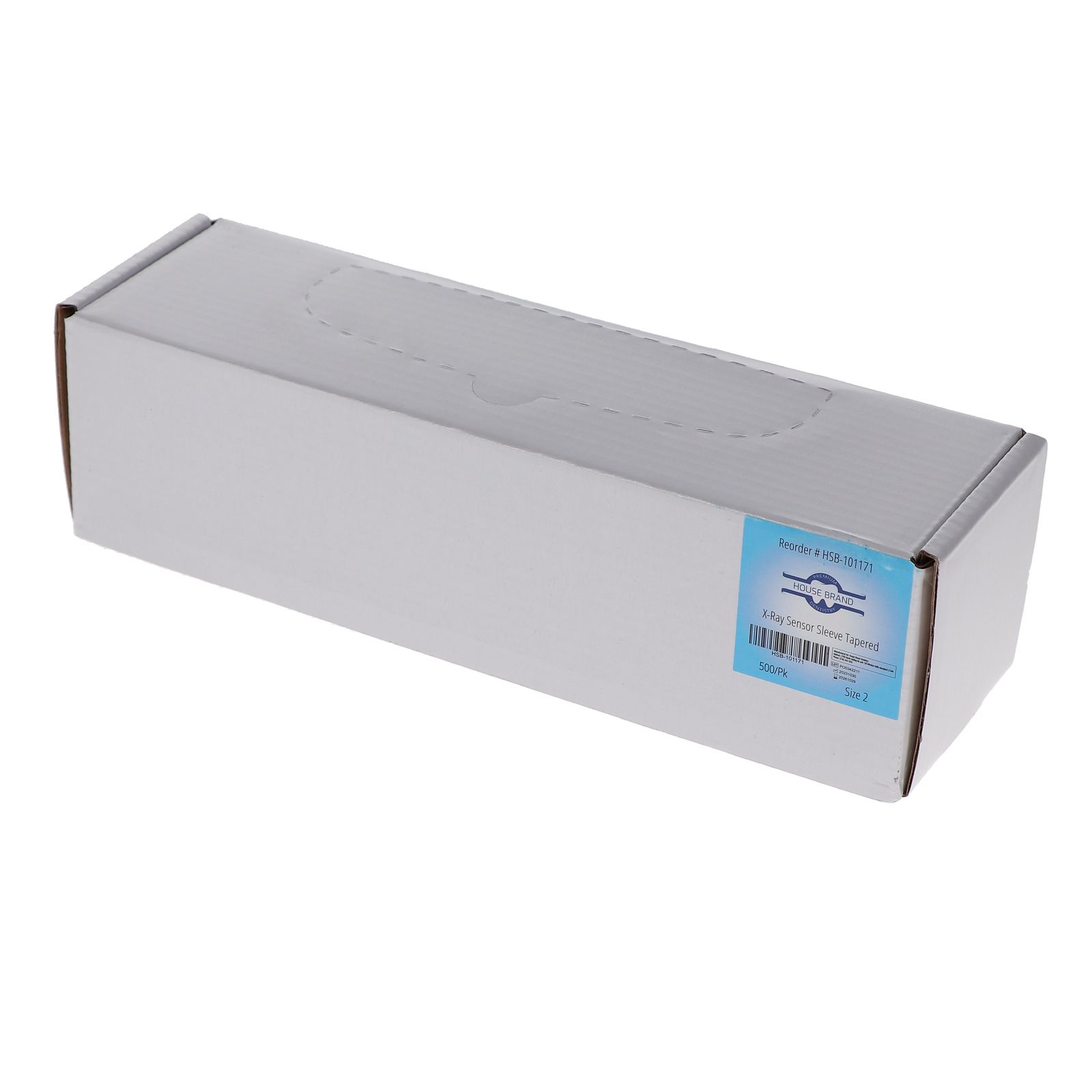 House Brand Dentistry 101171 Digital X-Ray Sensor Cover Sleeves Fitted #2 500/Pk