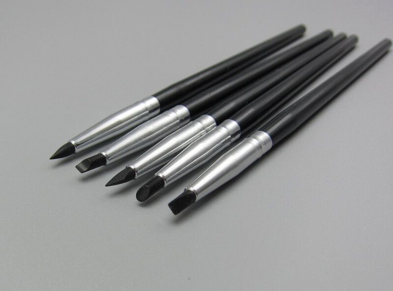 5Pcs/Pack Dental Resin Brush Pens Soft Silicone Teeth Whitening Shaping