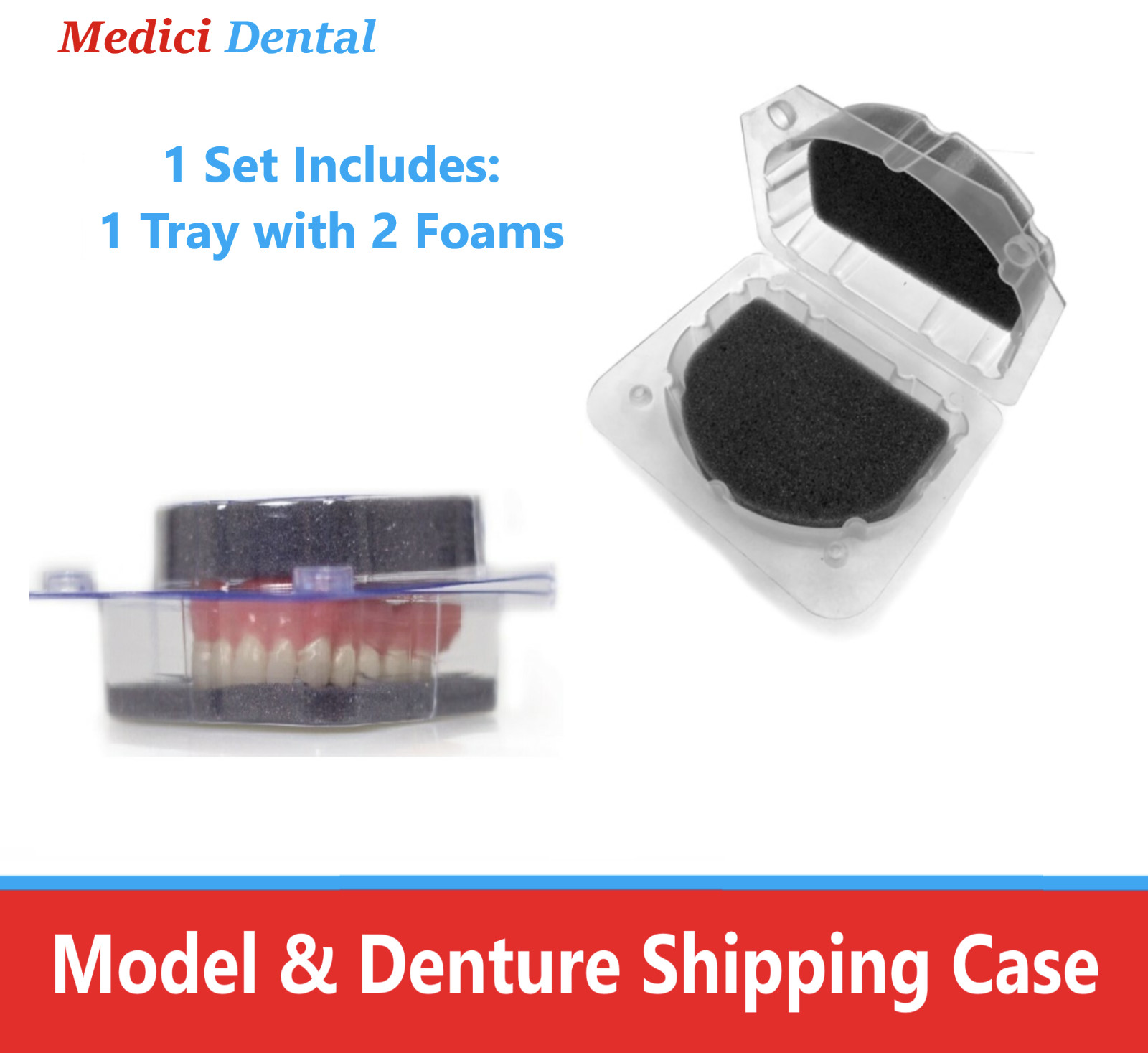 Dental Laboratory Model Box Denture Box Ortho Appliance Care Box, Lab Supplies