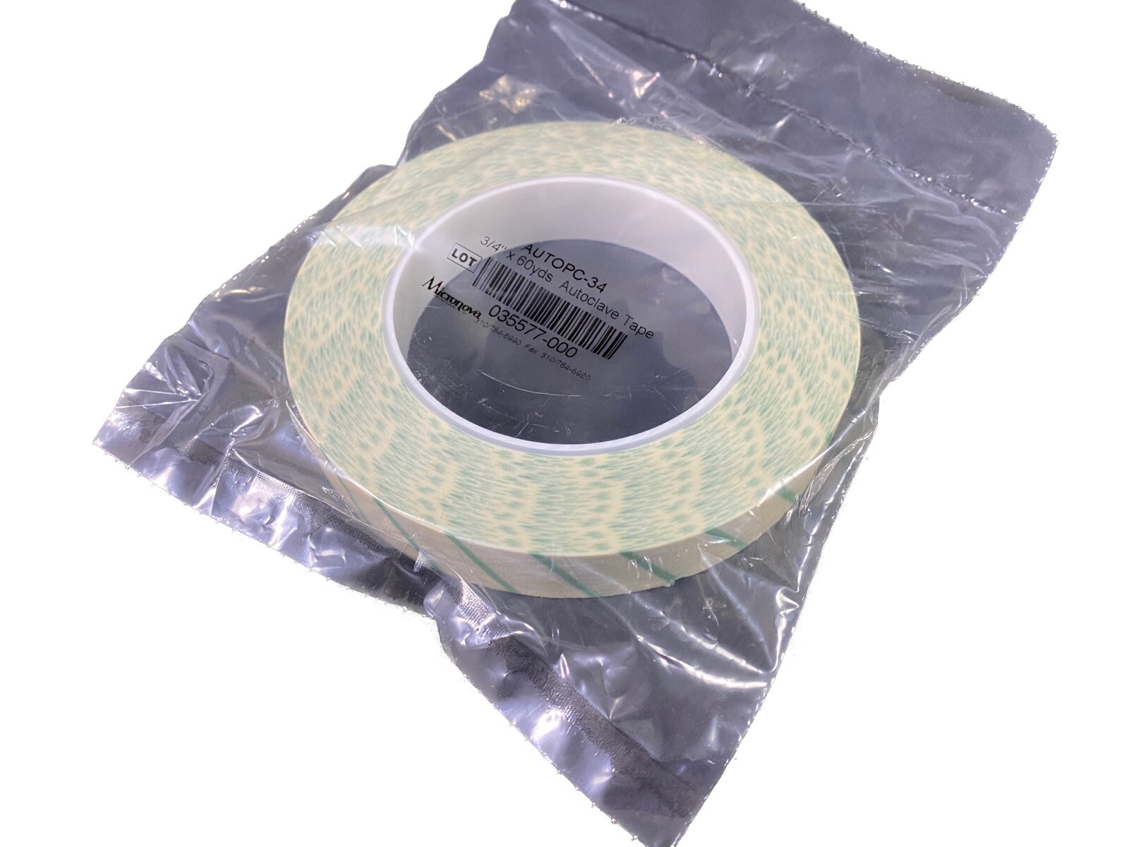 MICRONOVA 3/4”x60yds AUTOPC-34 Autoclave Indicator Tape 035577-000 (1/ea)