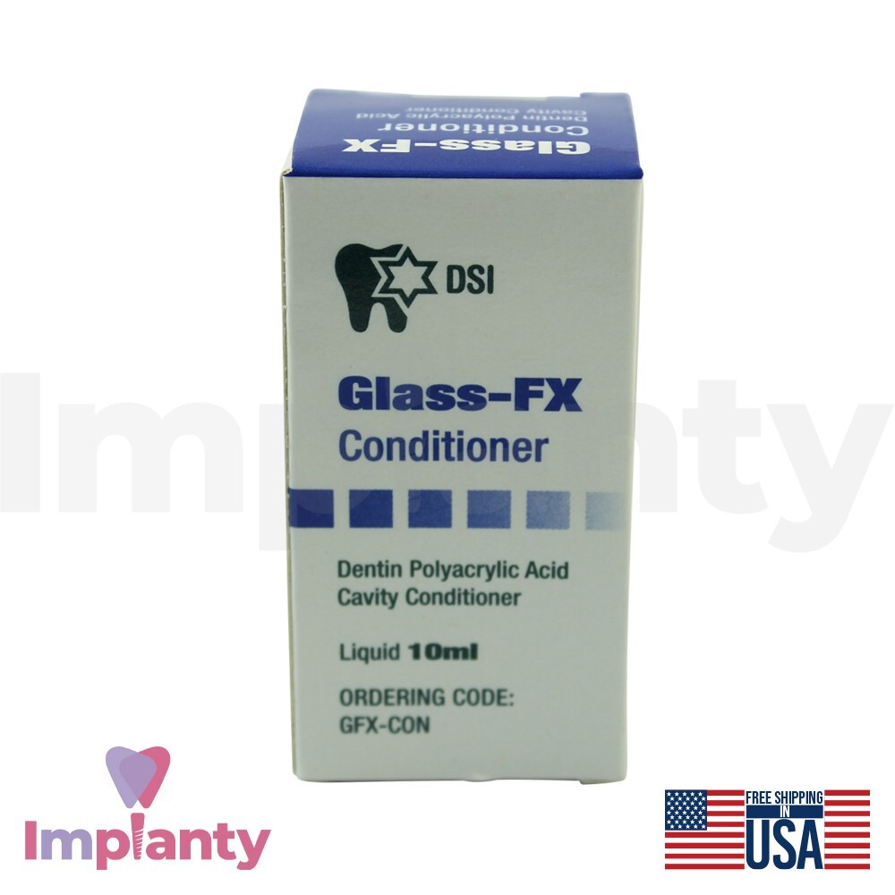 Glass FX Dentin Cavity Conditioner 10ml Restoration Adhesion Dental Bond Cement
