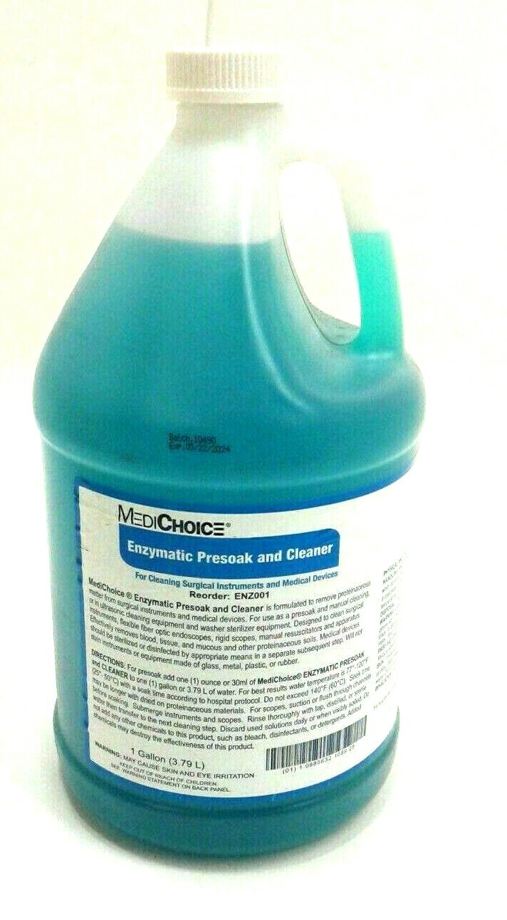 MediChoice ENZ001 Enzymatic Pre-Soak Cleaner 1 Gallon Exp. 03/22/2024