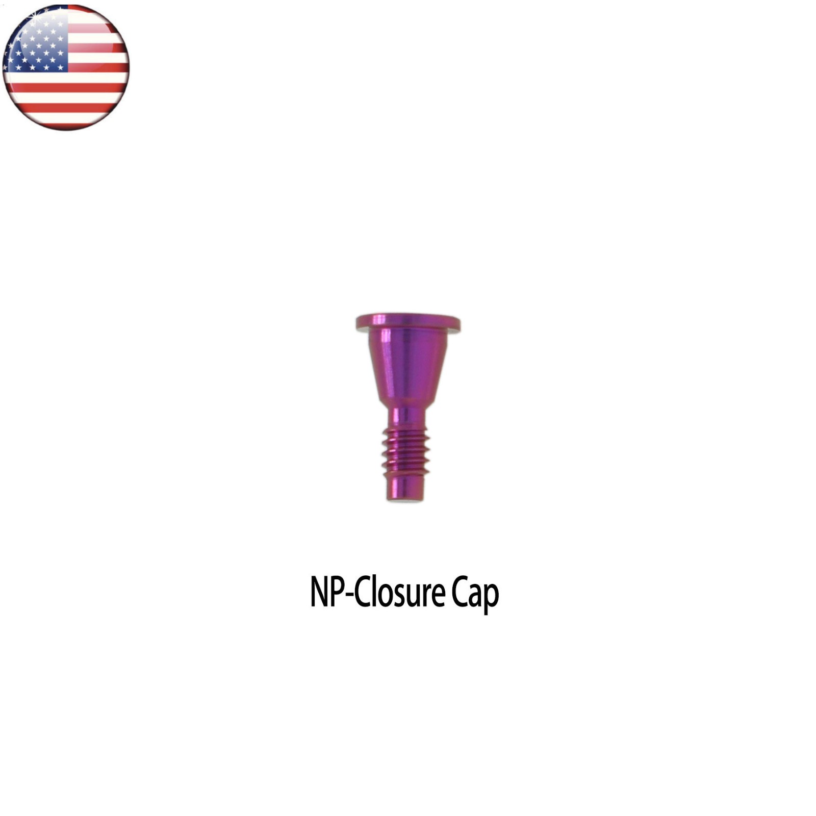Titanium Cover Screw Compatible with Nobel Biocare NP RP for Healing Abutments